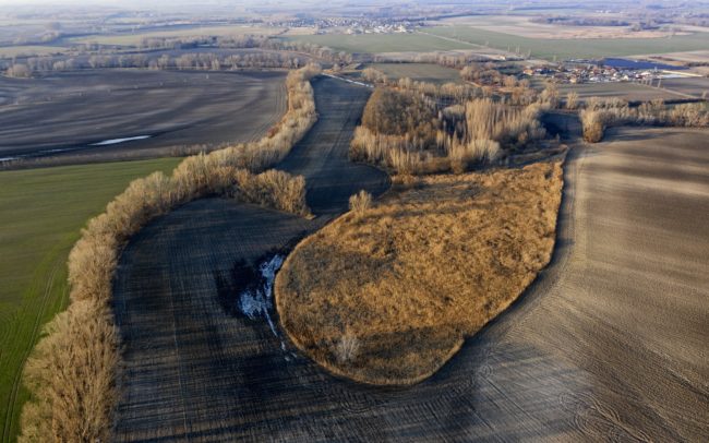 Csilizpatas és Csilizradvány között az egykori folyó és lápjának helyét nádas területek őrzik.